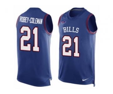 Men's Nike Buffalo Bills #21 Nickell Robey-Coleman Limited Royal Blue Player Name & Number Tank Top NFL Jersey