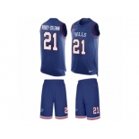 Men's Nike Buffalo Bills #21 Nickell Robey-Coleman Limited Royal Blue Tank Top Suit NFL Jersey