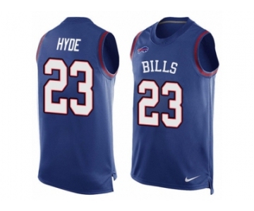 Men's Nike Buffalo Bills #23 Micah Hyde Limited Royal Blue Player Name & Number Tank Top NFL Jersey