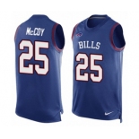 Men's Nike Buffalo Bills #25 LeSean McCoy Limited Royal Blue Player Name & Number Tank Top NFL Jersey