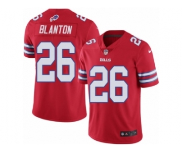 Men's Nike Buffalo Bills #26 Robert Blanton Limited Red Rush NFL Jersey