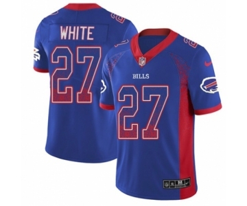 Men's Nike Buffalo Bills #27 Tre'Davious White Limited Royal Blue Rush Drift Fashion NFL Jersey