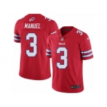 Men's Nike Buffalo Bills #3 E. J. Manuel Limited Red Rush NFL Jersey