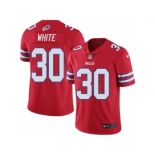 Men's Nike Buffalo Bills #30 Corey White Limited Red Rush NFL Jersey