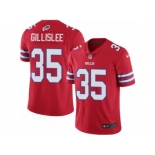 Men's Nike Buffalo Bills #35 Mike Gillislee Limited Red Rush NFL Jersey