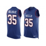 Men's Nike Buffalo Bills #35 Mike Gillislee Limited Royal Blue Player Name & Number Tank Top NFL Jersey