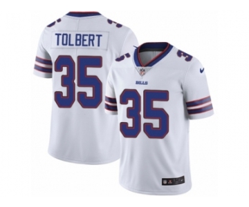 Men's Nike Buffalo Bills #35 Mike Tolbert Vapor Untouchable Limited White NFL Jersey