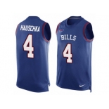 Men's Nike Buffalo Bills #4 Stephen Hauschka Limited Royal Blue Player Name & Number Tank Top NFL Jersey