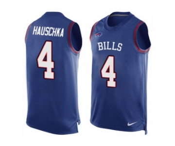 Men's Nike Buffalo Bills #4 Stephen Hauschka Limited Royal Blue Player Name & Number Tank Top NFL Jersey