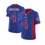 Men's Nike Buffalo Bills #4 Stephen Hauschka Limited Royal Blue Rush Drift Fashion NFL Jersey