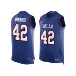 Men's Nike Buffalo Bills #42 Patrick DiMarco Limited Royal Blue Player Name & Number Tank Top NFL Jersey