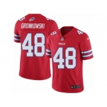 Men's Nike Buffalo Bills #48 Glenn Gronkowski Limited Red Rush NFL Jersey