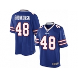 Men's Nike Buffalo Bills #48 Glenn Gronkowski Limited Royal Blue Team Color NFL Jersey