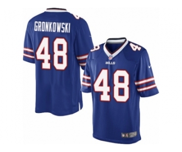 Men's Nike Buffalo Bills #48 Glenn Gronkowski Limited Royal Blue Team Color NFL Jersey