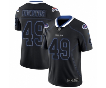 Men's Nike Buffalo Bills #49 Tremaine Edmunds Limited Black Lights Out Black Rush NFL Jersey