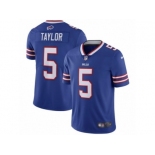 Men's Nike Buffalo Bills #5 Tyrod Taylor Vapor Untouchable Limited Royal Blue Team Color NFL Jersey