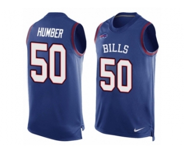 Men's Nike Buffalo Bills #50 Ramon Humber Limited Royal Blue Player Name & Number Tank Top NFL Jersey