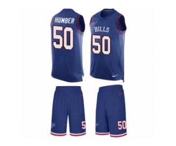 Men's Nike Buffalo Bills #50 Ramon Humber Limited Royal Blue Tank Top Suit NFL Jersey