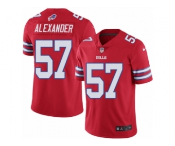 Men's Nike Buffalo Bills #57 Lorenzo Alexander Limited Red Rush NFL Jersey