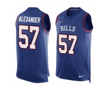 Men's Nike Buffalo Bills #57 Lorenzo Alexander Limited Royal Blue Player Name & Number Tank Top NFL Jersey