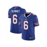 Men's Nike Buffalo Bills #6 Colton Schmidt Vapor Untouchable Limited Royal Blue Team Color NFL Jersey