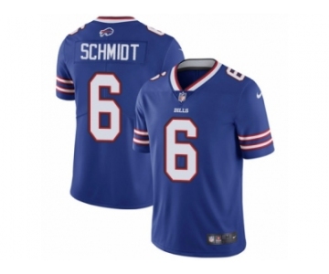 Men's Nike Buffalo Bills #6 Colton Schmidt Vapor Untouchable Limited Royal Blue Team Color NFL Jersey