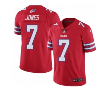 Men's Nike Buffalo Bills #7 Cardale Jones Limited Red Rush NFL Jersey