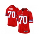 Men's Nike Buffalo Bills #70 Eric Wood Limited Red Rush NFL Jersey