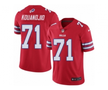 Men's Nike Buffalo Bills #71 Cyrus Kouandjio Limited Red Rush NFL Jersey