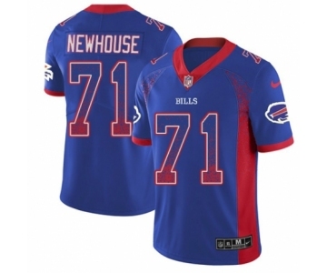 Men's Nike Buffalo Bills #71 Marshall Newhouse Limited Royal Blue Rush Drift Fashion NFL Jersey