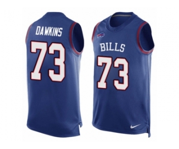 Men's Nike Buffalo Bills #73 Dion Dawkins Limited Royal Blue Player Name & Number Tank Top NFL Jersey