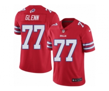 Men's Nike Buffalo Bills #77 Cordy Glenn Limited Red Rush NFL Jersey