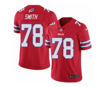 Men's Nike Buffalo Bills #78 Bruce Smith Limited Red Rush NFL Jersey