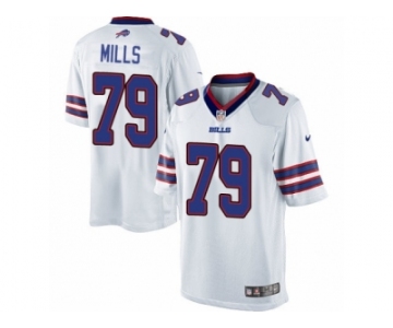 Men's Nike Buffalo Bills #79 Jordan Mills Limited White NFL Jersey