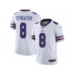 Men's Nike Buffalo Bills #8 Rod Streater White Vapor Untouchable Limited Player NFL Jersey