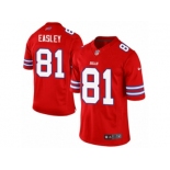 Men's Nike Buffalo Bills #81 Marcus Easley Limited Red Rush NFL Jersey