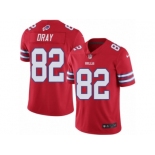 Men's Nike Buffalo Bills #82 Jim Dray Limited Red Rush NFL Jersey