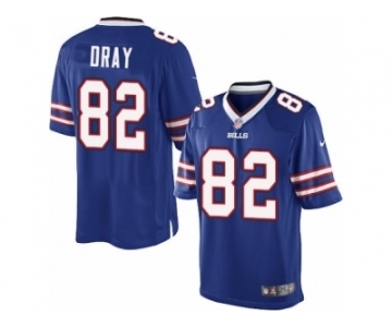 Men's Nike Buffalo Bills #82 Jim Dray Limited Royal Blue Team Color NFL Jersey