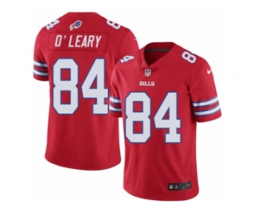 Men's Nike Buffalo Bills #84 Nick O'Leary Limited Red Rush NFL Jersey