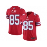 Men's Nike Buffalo Bills #85 Charles Clay Limited Red Rush NFL Jersey