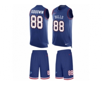 Men's Nike Buffalo Bills #88 Marquise Goodwin Limited Royal Blue Tank Top Suit NFL Jersey