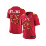 Men's Nike Buffalo Bills #95 Kyle Williams Limited Red 2017 Pro Bowl NFL Jersey