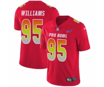 Men's Nike Buffalo Bills #95 Kyle Williams Limited Red AFC 2019 Pro Bowl NFL Jersey