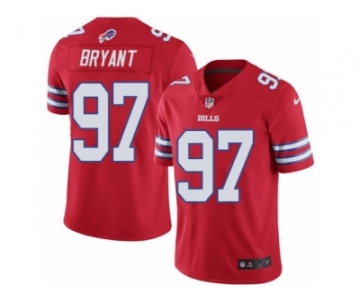 Men's Nike Buffalo Bills #97 Corbin Bryant Limited Red Rush NFL Jersey