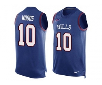 Nike Buffalo Bills #10 Robert Woods Royal Blue Team Color Men's Stitched NFL Limited Tank Top Jersey