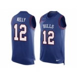 Nike Buffalo Bills #12 Jim Kelly Royal Blue Team Color Men's Stitched NFL Limited Tank Top Jersey