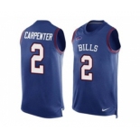 Nike Buffalo Bills #2 Dan Carpenter Royal Blue Team Color Men's Stitched NFL Limited Tank Top Jersey