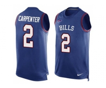 Nike Buffalo Bills #2 Dan Carpenter Royal Blue Team Color Men's Stitched NFL Limited Tank Top Jersey