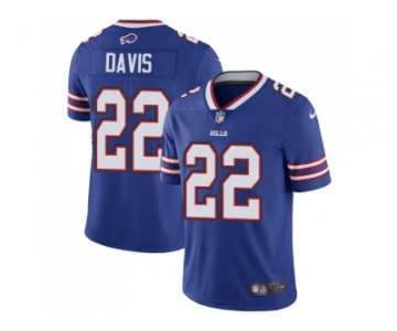 Nike Buffalo Bills #22 Vontae Davis Royal Blue Team Color Men Stitched NFL Vapor Untouchable Limited Jersey