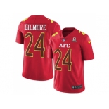 Nike Buffalo Bills 24 Stephon Gilmore Red Men's Stitched NFL Limited AFC 2017 Pro Bowl Jersey